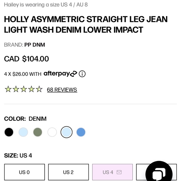 Princess Polly straight leg jeans - Picture 5 of 5